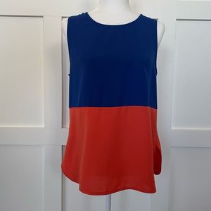 Modern Color Block Blouse